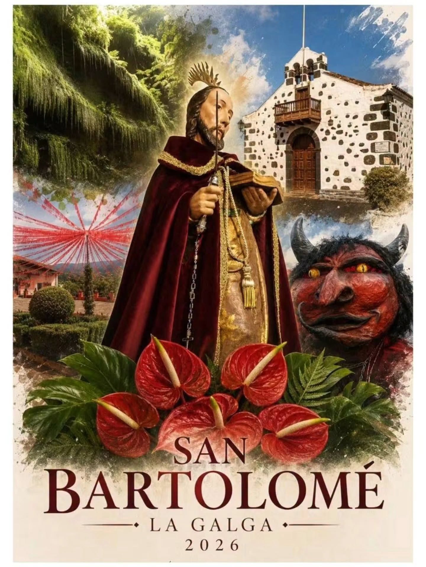 Cartel de las fiestas de San Bartolo de La Galga 2026