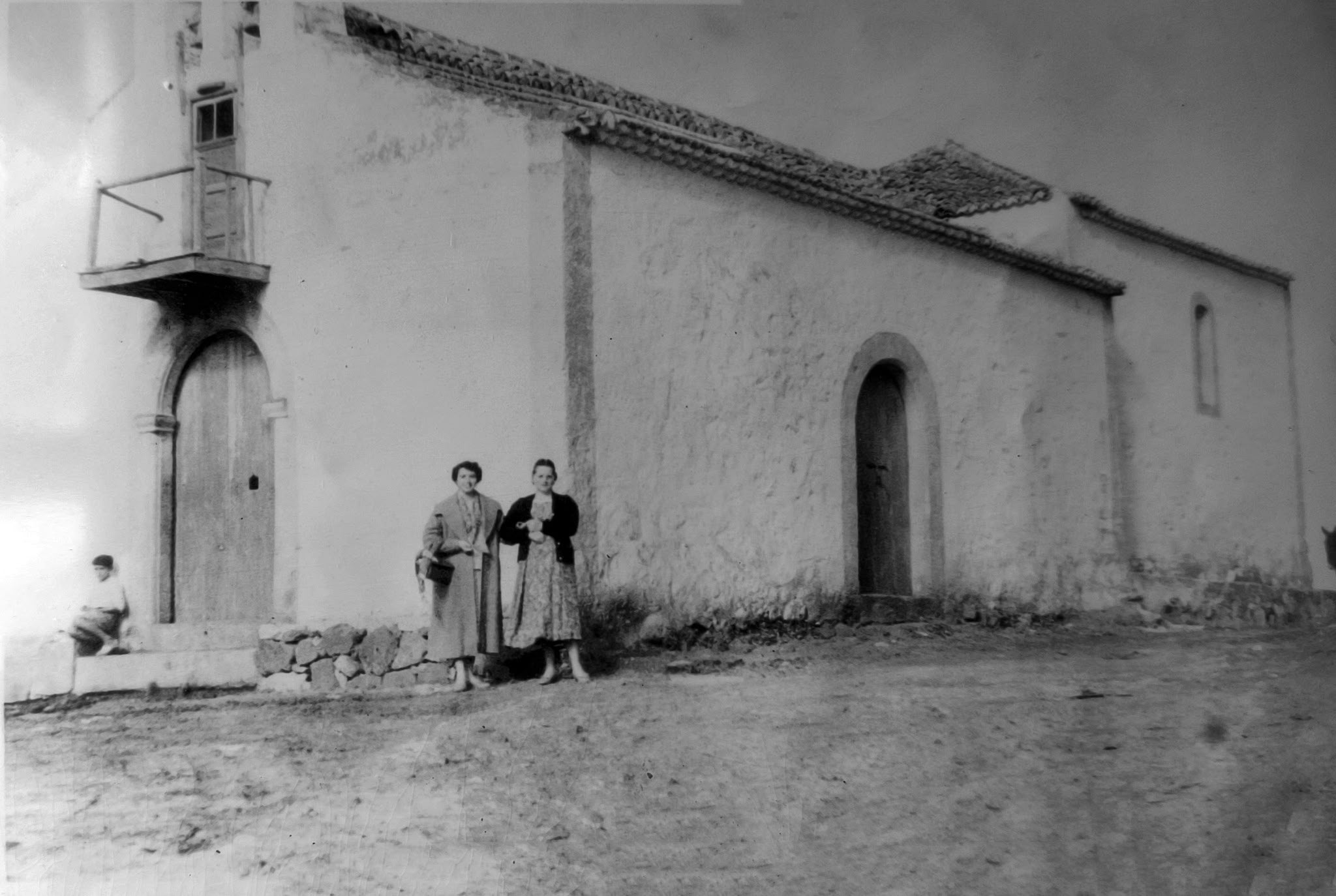 Fotografía antigua de la ermita de San Bartolo de La Galga