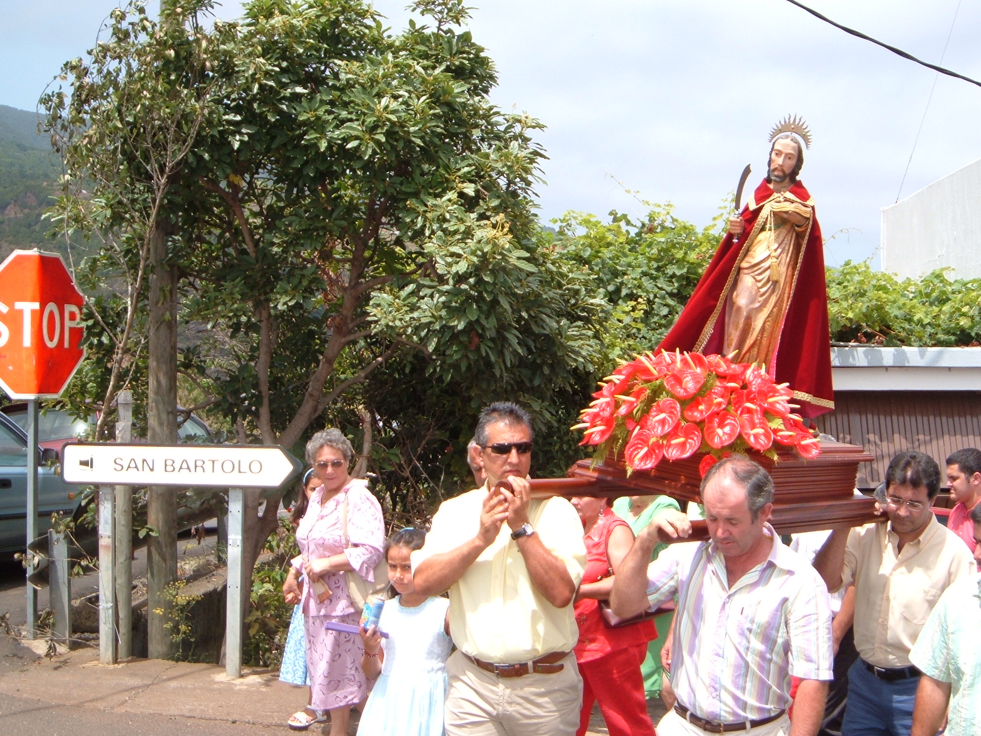 Procesión de San Bartolo en La Galga