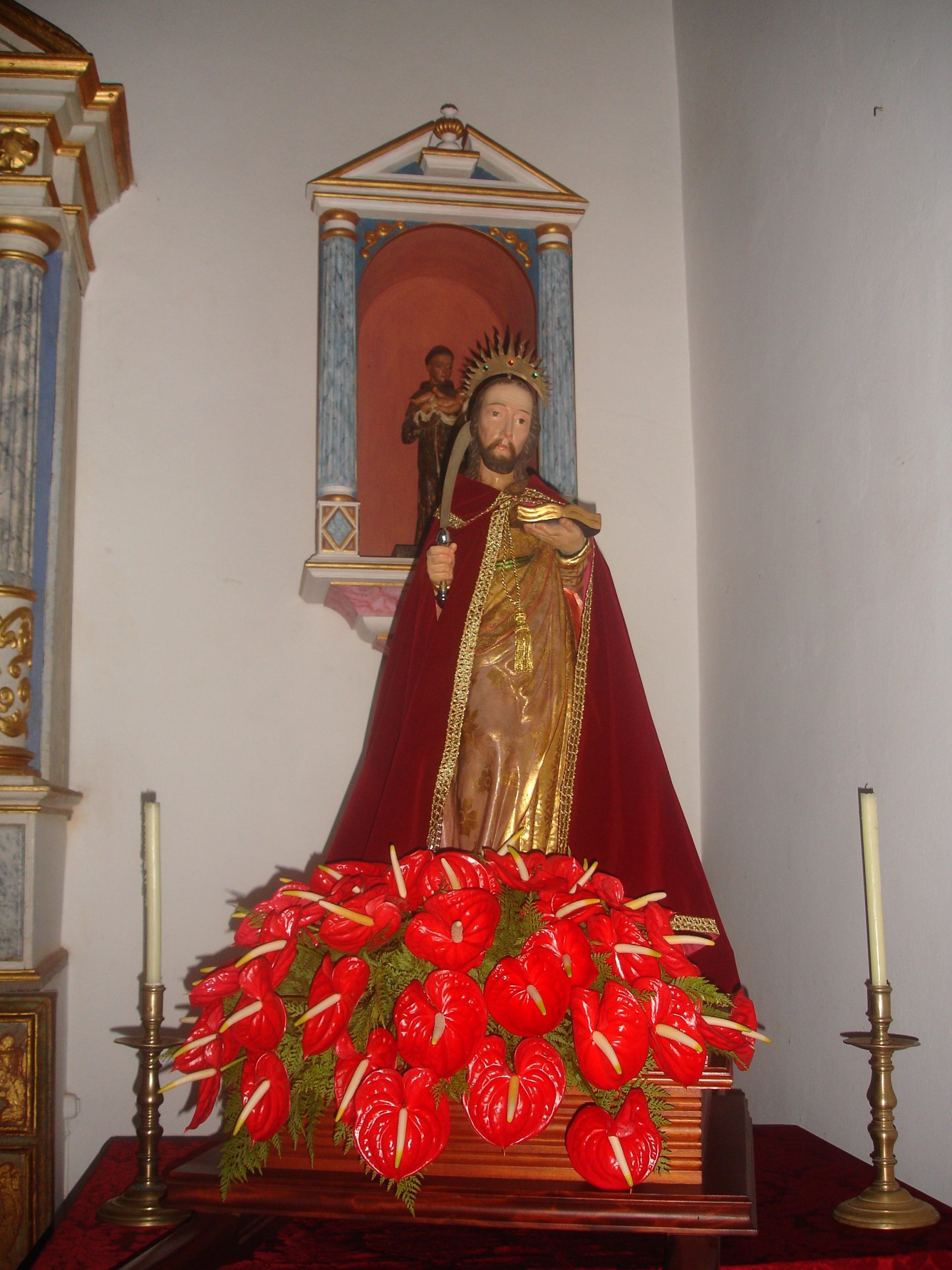 San Bartolo durante sus fiestas en La Galga